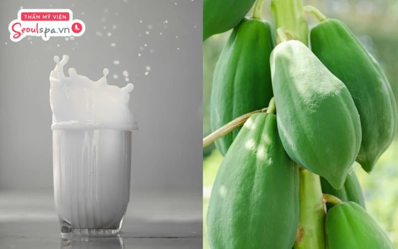 Hỗn hợp đu đủ chín và sữa tươi không chỉ giúp loại bỏ lông trên da mặt một cách hiệu quả mà còn ngăn ngừa nguy cơ kích ứng