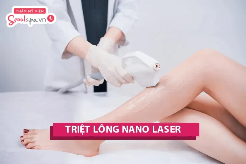 Triệt lông Nano Laser là công nghệ triệt lông hiện đại ứng dụng cơ chế quang nhiệt chọn lọc để loại bỏ lông tại SeoulSpa.Vn