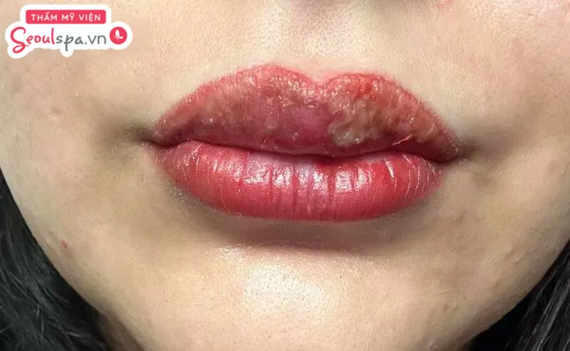 Việc thực hiện phun xăm môi lặp lại nhiều lần có thể tiềm ẩn nguy cơ nhiễm trùng và sưng viêm kéo dài