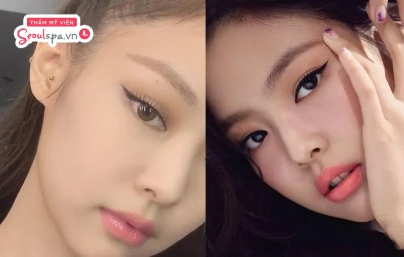 Phun mí mắt mèo tạo nên đường viền mí đậm với phần đuôi mắt vút nhẹ lên để tạo nên ánh nhìn sắc sảo, quyến rũ