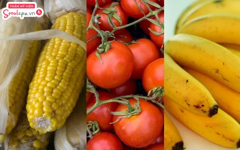 Bắp, chuối và cà chua là 3 thực phẩm đại kỵ với khoai lang nếu kết hợp trong thực đơn ăn uống hàng ngày