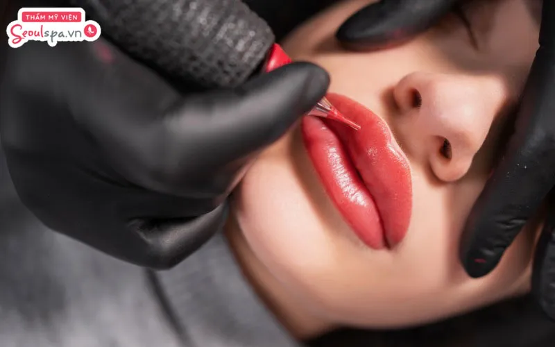 Với tình trạng môi sưng tấy kéo dài sau phun xăm, nên nhanh chóng đến gặp bác sĩ để được thăm khám và xử lý kịp thời