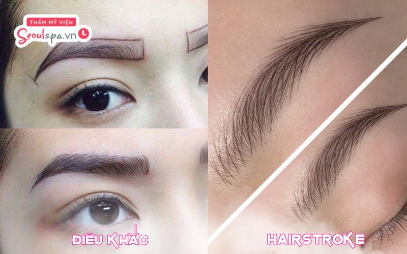 Hairstroke được đánh giá là kỹ thuật tạo sợi chân mày thanh mảnh và đem lại hiệu ứng thẩm mỹ chân thật hơn so với điêu khắc