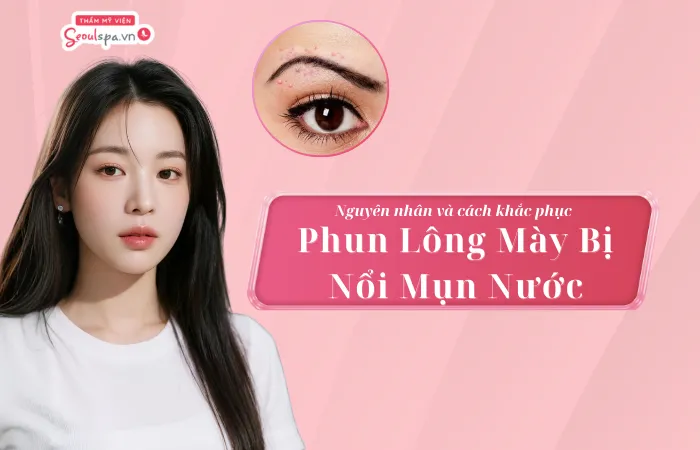 Nguyên nhân phun lông mày bị nổi mụn nước và cách khắc phục