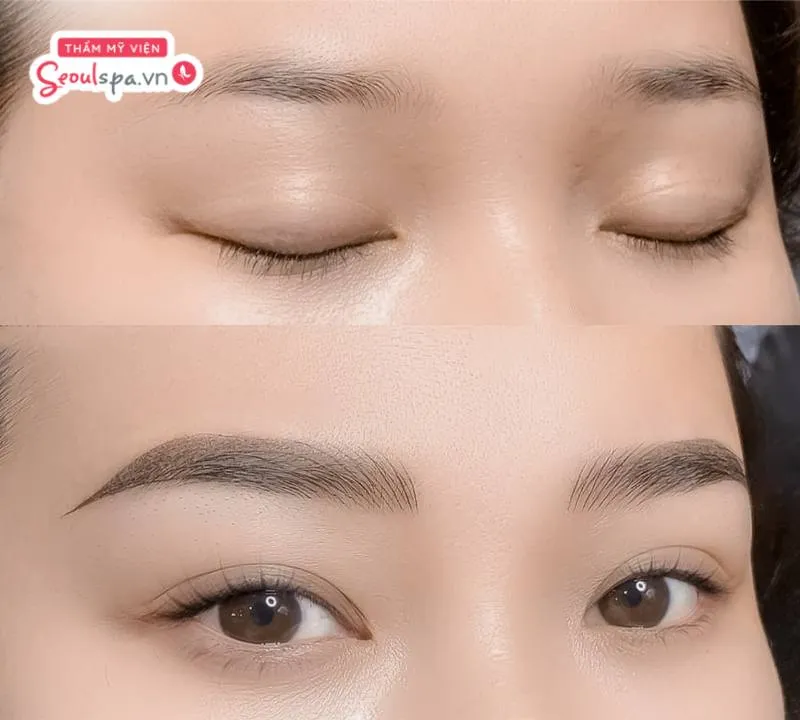 Thẩm mỹ viện SeoulSpa.Vn là địa chỉ phun xăm uy tín giúp phác thảo dáng mày phun thêu tự nhiên như thật