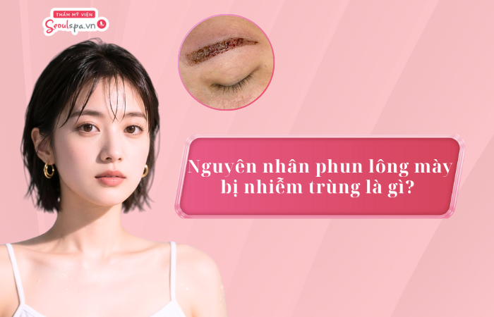 Nguyên nhân phun lông mày bị nhiễm trùng là gì? Cách xử lý