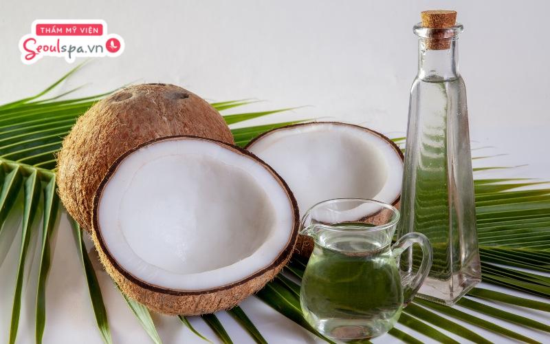 Sử dụng dầu dừa nguyên chất dưỡng lông mày là cách đơn giản để lông mày nhanh mọc dài hiệu quả