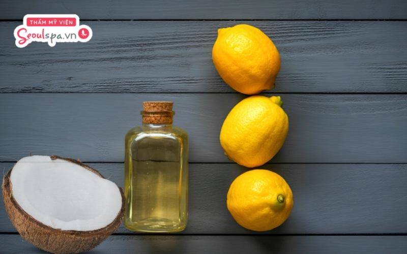 Kết hợp vỏ chanh với dầu dừa nguyên chất là công thức giúp kích thích lông mày nhanh mọc an toàn tại nhà