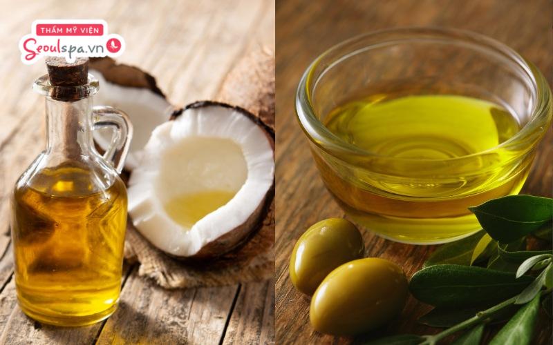 Trộn đều dầu dừa với dầu oliu đúng tỉ lệ có thể nuôi dưỡng lông mày chuyên sâu và hỗ trợ phục hồi hiệu quả