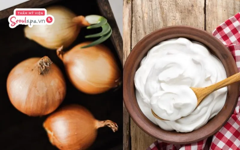 Kết hợp sữa chua với nước ép hành tây có thể gia tăng khả năng dưỡng ẩm và hỗ trợ lông mày mọc lại nhanh hơn