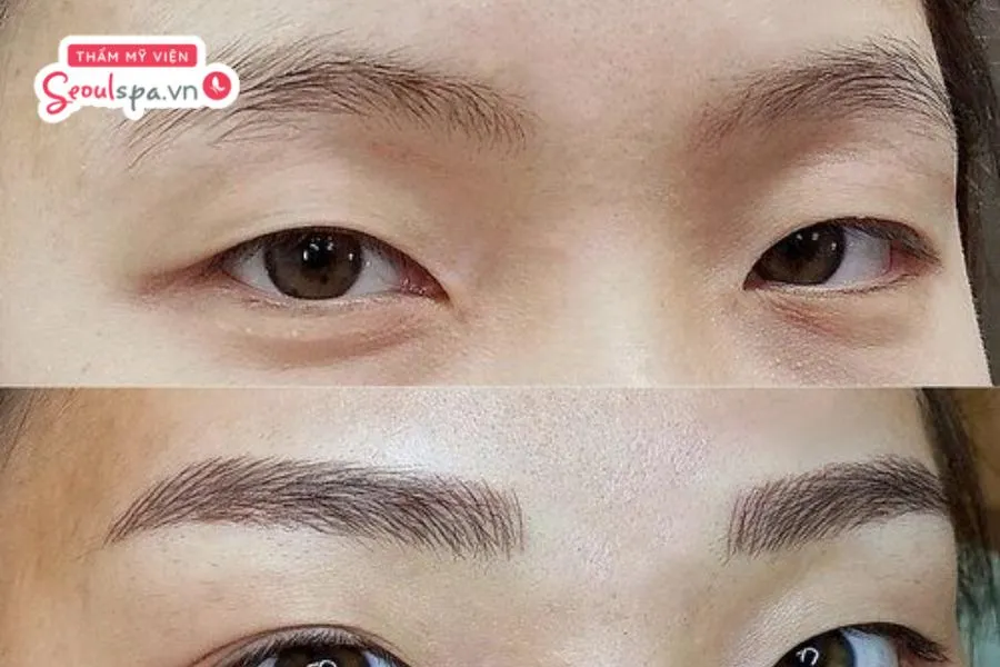 Phun xăm và điêu khắc chân mày là kỹ thuật khắc phục tình trạng mày thiếu sợi và nhạt màu với hiệu quả duy trì lâu dài