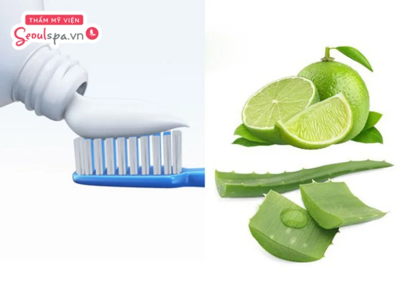 Trộn kem đánh răng và chanh giúp gia tăng hiệu quả khử thâm và loại bỏ lông vùng nách
