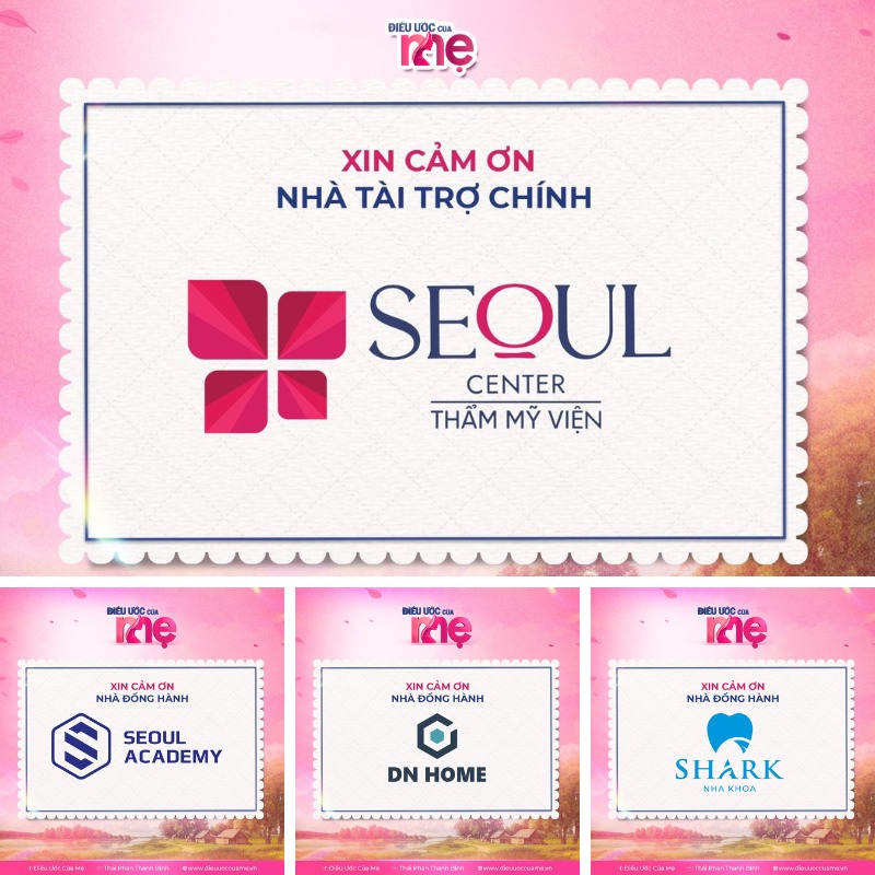 Chương trình “ Điều Ước Của Mẹ” nhận được nhiều sự tài trợ và đồng hành từ hệ sinh thái DN GROUP