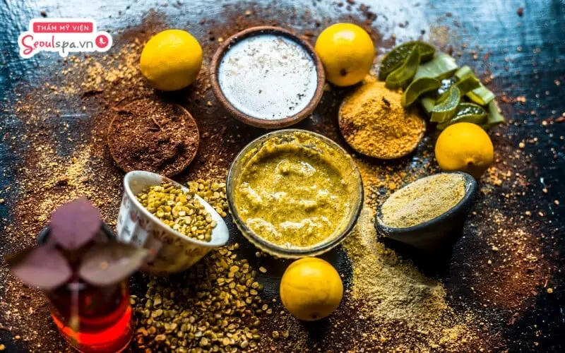 Hỗn hợp bột đậu xanh và chanh là công thức tẩy lông và tẩy tế bào chết nách hiệu quả