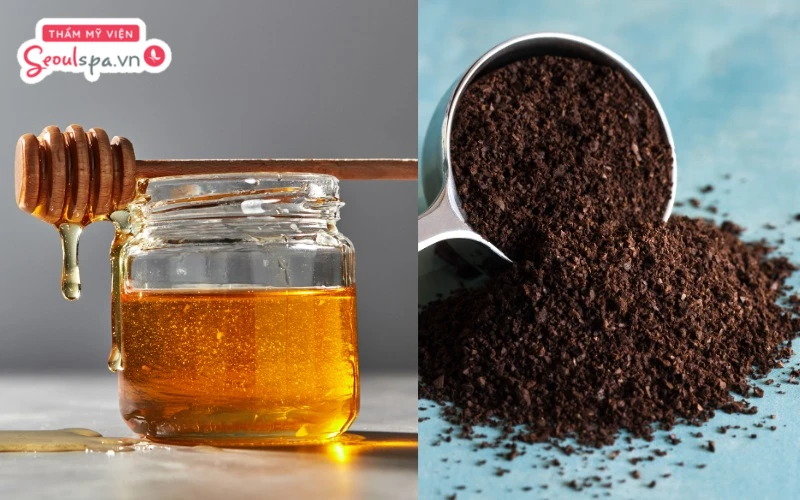 Kết hợp mật ong và bã cà phê giúp đem lại hiệu quả tẩy lông an toàn và làm sáng vùng da dưới cánh tay hiệu quả