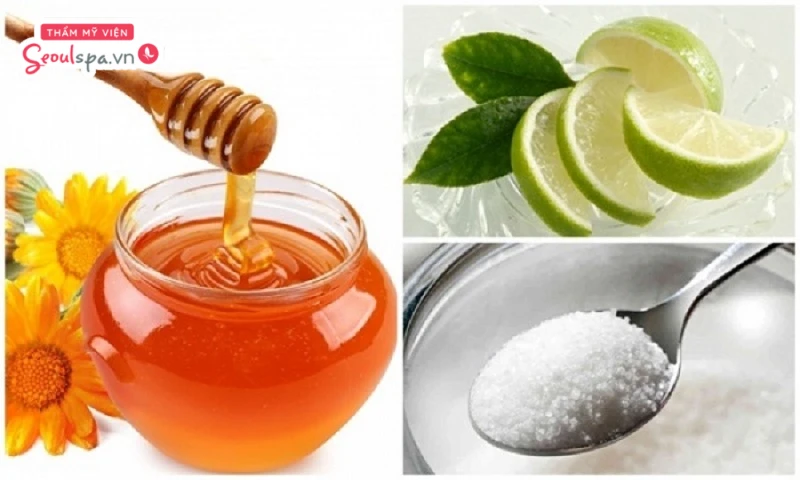 Mật ong kết hợp với chanh và đường cho hiệu quả triệt lông nách vượt trội