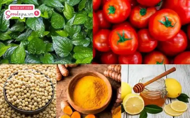 Sử dụng lá trầu không, cà chua, đậu nành và nghệ là một trong những nguyên liệu thiên nhiên giúp làm yếu nang lông hiệu quả