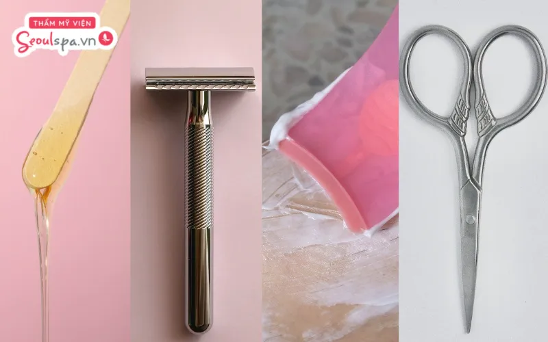 Waxing, cạo, tỉa và tẩy lông vùng kín là một trong những cách loại bỏ lông vùng kín tại nhà an toàn