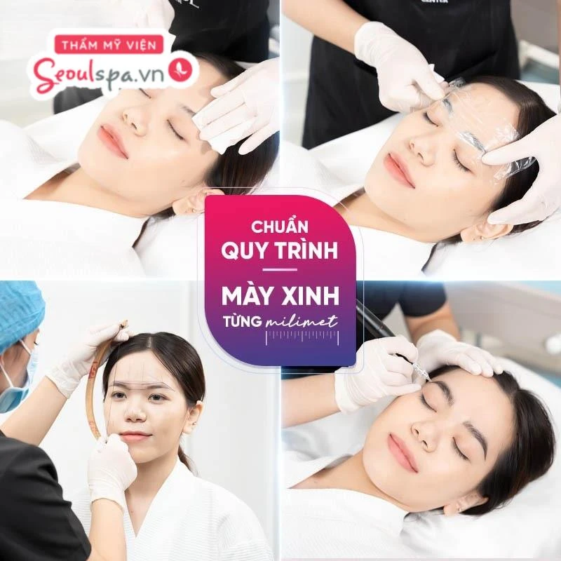 Địa chỉ phun xăm thẩm mỹ uy tín ứng dụng quy trình phun mày được vô trùng nghiêm ngặt giúp ngăn ngừa rủi ro viêm nhiễm