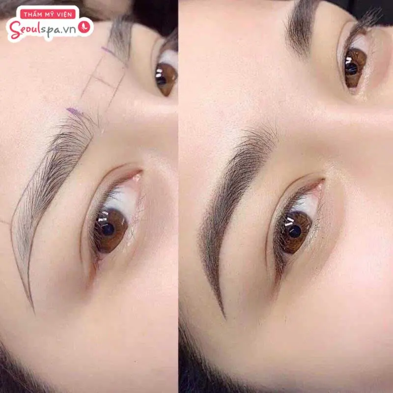 Phun mày Shading tạo dáng mày có hiệu ứng đổ bóng sắc sảo, đẹp cuốn hút