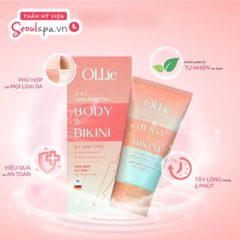 Ollie được đánh giá cao về hiệu quả tẩy lông vùng kín an toàn mà không tiềm ẩn nguy cơ kích ứng da