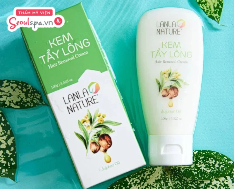 Kem tẩy lông Lanla được chế xuất từ các thành phần lành tính từ thiên nhiên có khả năng duy trì độ ẩm cho da