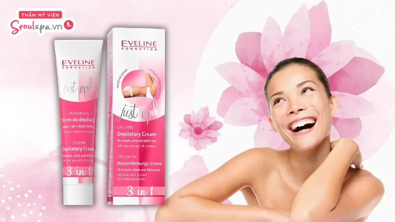Eveline Just Epil là dòng kem tẩy lông thuộc thương hiệu Eveline Cosmetics nổi tiếng của Ba Lan. 