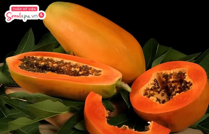 Enzyme papain trong đu đủ hỗ trợ làm suy yếu các nang lông hiệu quả