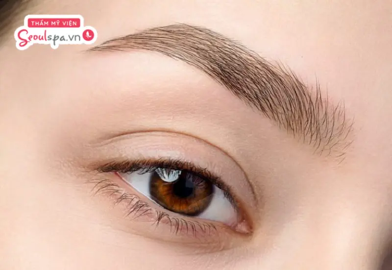 Kỹ thuật điêu khắc chân mày 8D tạo hiệu ứng sợi lông mày tự nhiên, mềm mại và phù hợp với nhiều loại da, kể cả da dầu.