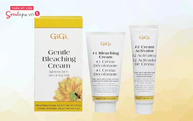 Kem tẩy lông mặt GiGi sản phẩm được nhiều người lựa chọn để loại bỏ lông tại các vùng da nhạy cảm 