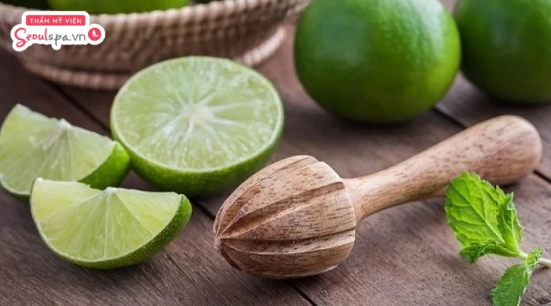 Sử dụng chanh là nguyên liệu triệt lông măng