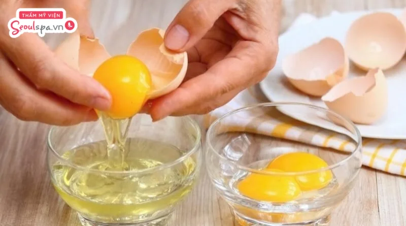 Kết hợp mặt nạ trứng và chanh triệt lông măng an toàn