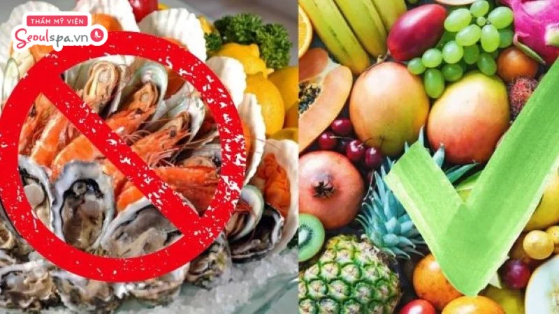 Chúng ta nên ăn uống lành mạnh với nhiều rau xanh và trái cây giàu vitamin, giúp hỗ trợ phục hồi da và duy trì làn da khỏe mạnh sau triệt lông. 