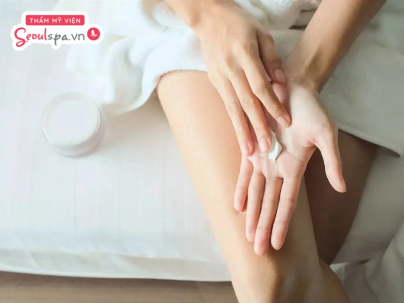 Kem dưỡng da vùng kín giúp làm dịu da sau khi wax lông