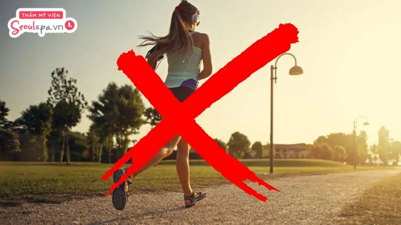 Bạn nên tránh các hoạt động gây đổ nhiều mồ hôi ngay sau khi triệt để giảm bị nóng và khó chịu cho vùng da. 