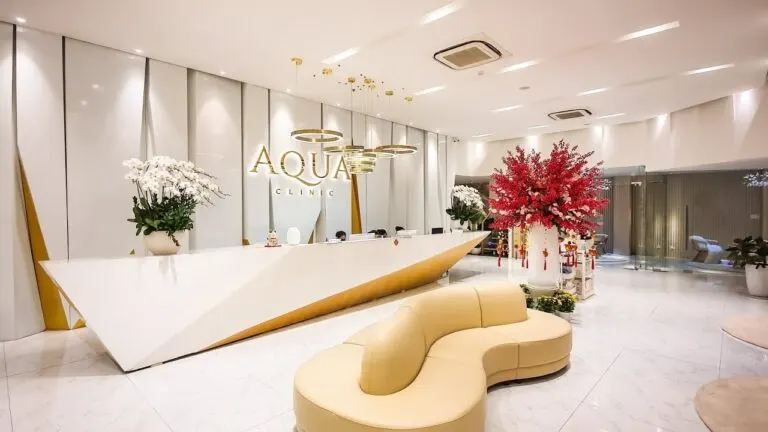 Thẩm mỹ viện Aqua Skin Clinic có không gian làm đẹp sang trọng