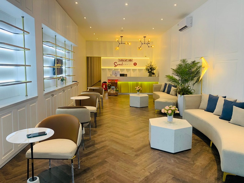 Không gian, nội thất bên trong thẩm mỹ viện Seoul Spa