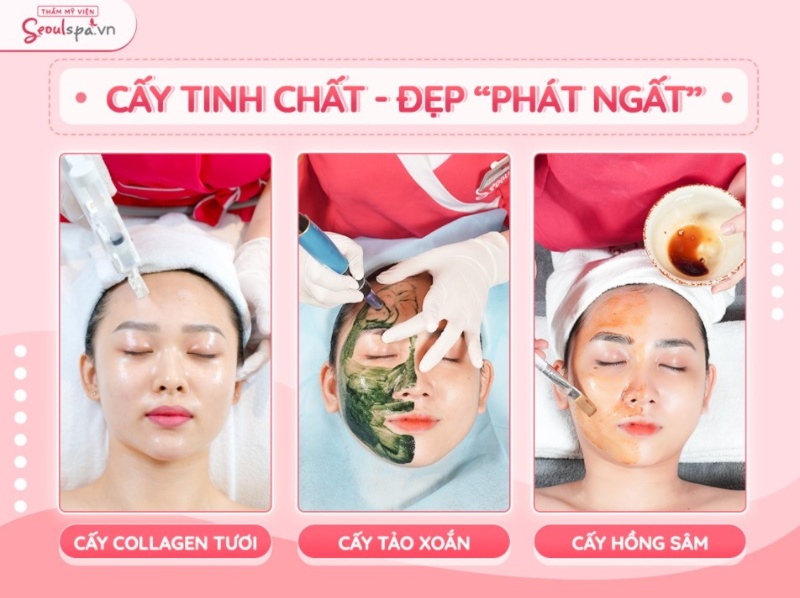 Thẩm mỹ viện Seoul Spa sở hữu nhiều dịch vụ chăm sóc da hiện đại