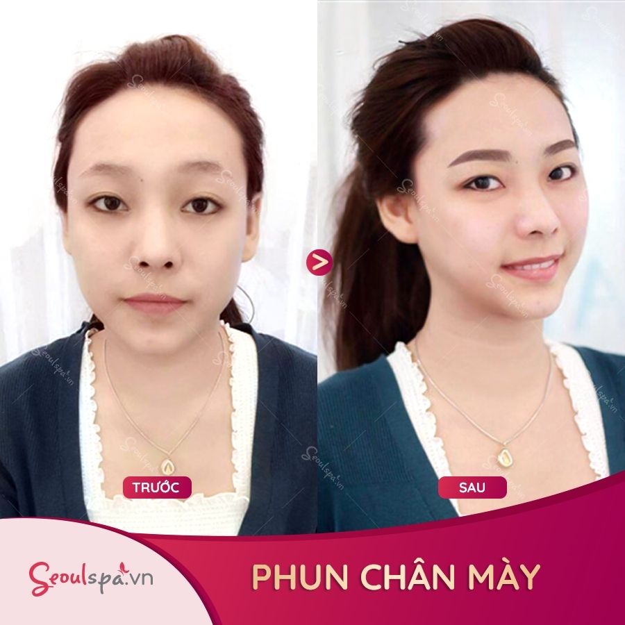 Phun chân mày giúp tổng thể gương mặt hài hòa cân đối hơn