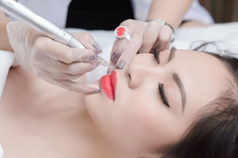 Quá trình thực hiện phun môi diễn ra khá nhanh chóng