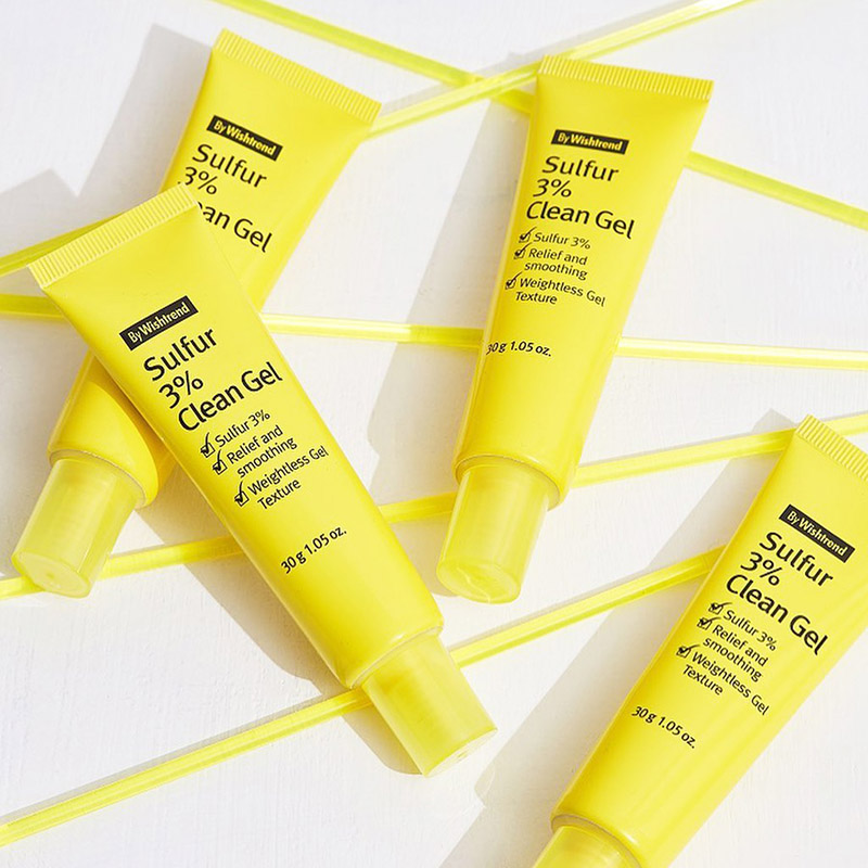 By Wishtrend Sulfur 3% Clean Gel loại bỏ mụn và giúp da sạch sẽ