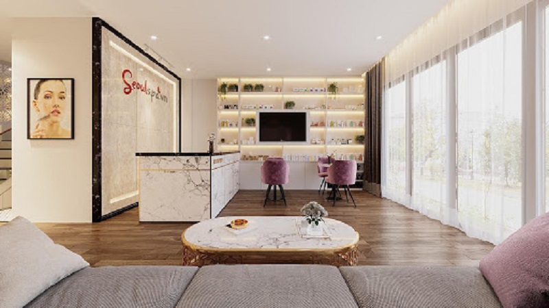 Không gian cơ sở vật chất, làm đẹp tại Seoul Spa
