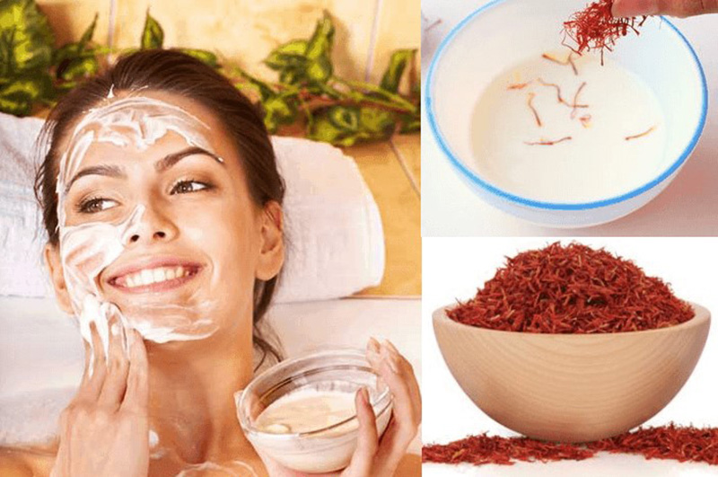 Nhụy hoa nghệ tây giúp da căng mịn cùng sữa tươi không đường