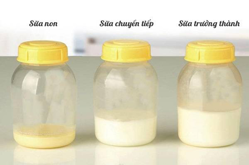 Với giai đoạn sữa mẹ khác nhau có tính chất khác nhau