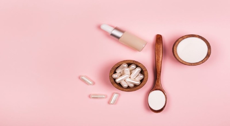 Sử dụng collagen dạng viên cùng với nhiều nước