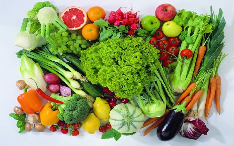 Sử dụng thực phẩm rau củ, trái cây