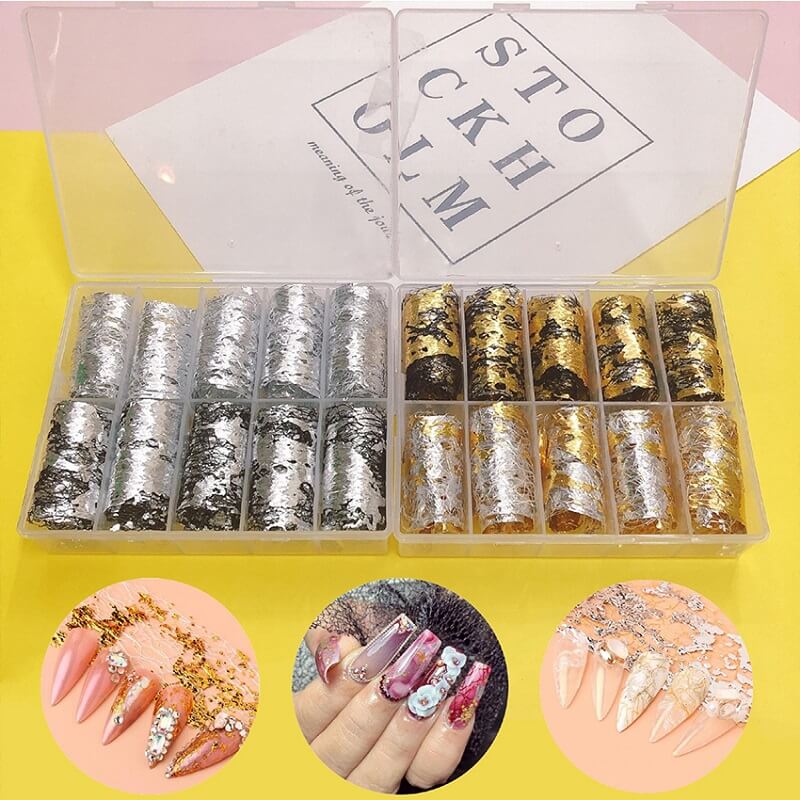 Giấy Foil trang trí móng cần cho bộ dụng cụ làm nail