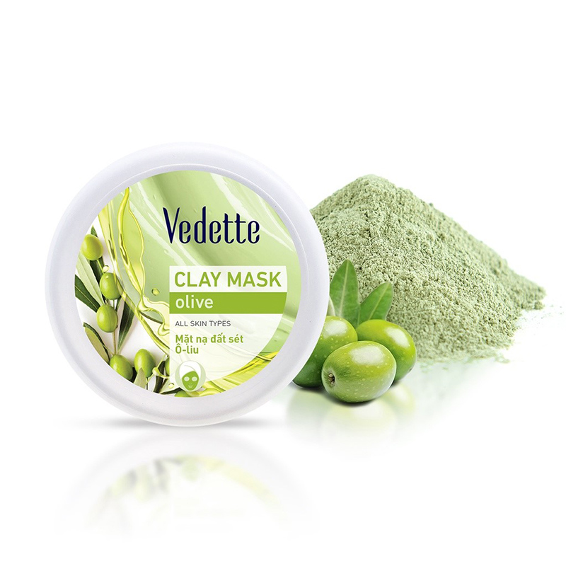 Mặt nạ đất sét cùng dầu oliu Olive Vedette