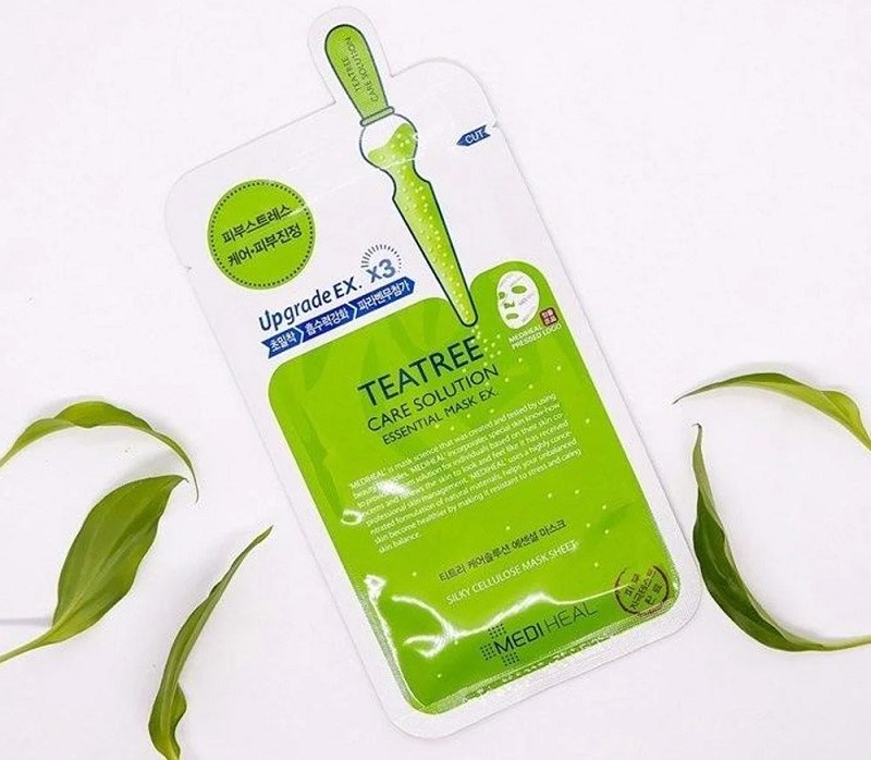 Mặt nạ giấy Mediheal chiết xuất từ trà xanh - mặt nạ trị mụn thâm cho da dầu