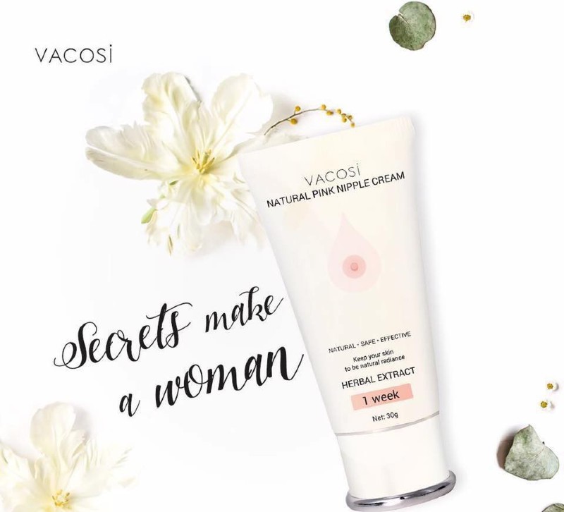 Làm hồng nhũ hoa bằng Vacosi Natural